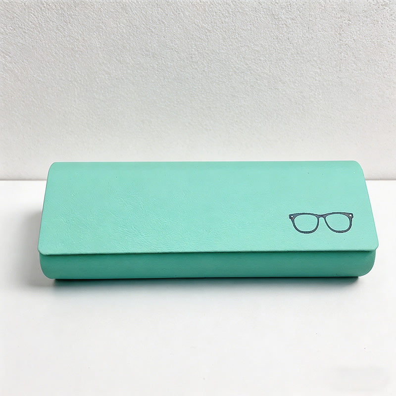 CouldNook Minimalist PU Leather Glasses Case - Slim Hard-Shell Eyewear Protector
