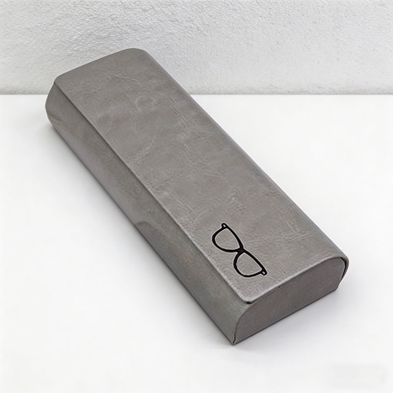 CouldNook Minimalist PU Leather Glasses Case - Slim Hard-Shell Eyewear Protector
