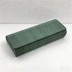CouldNook Minimalist PU Leather Glasses Case - Slim Hard-Shell Eyewear Protector