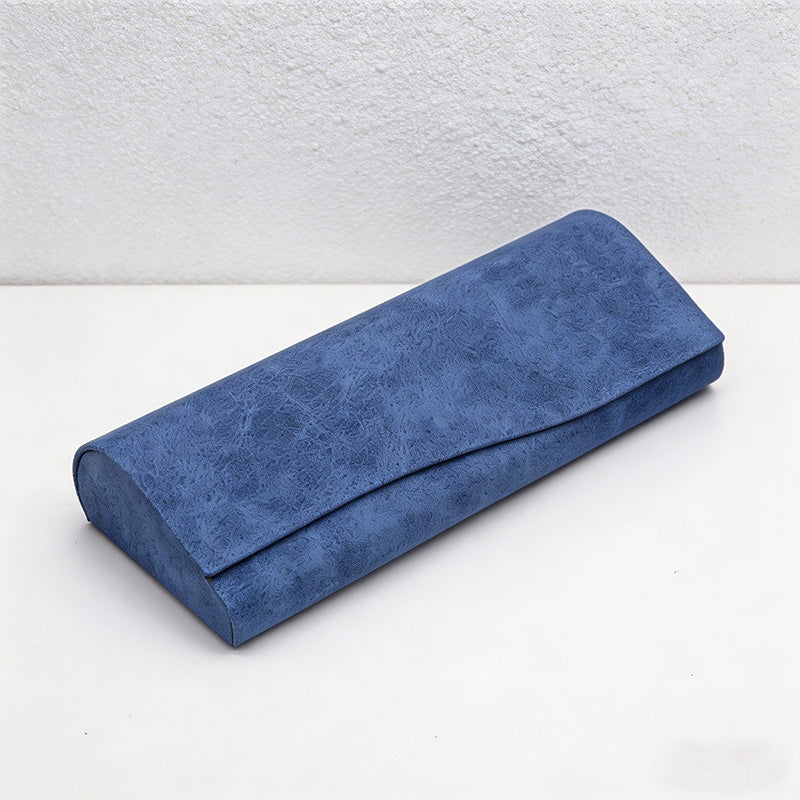 CouldNook Faux Suede Glasses Case - Vintage Nubuck Magnetic Eyewear Protector