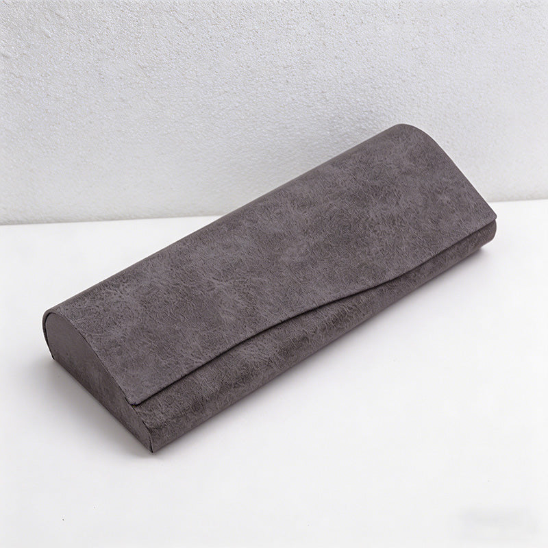 CouldNook Faux Suede Glasses Case - Vintage Nubuck Magnetic Eyewear Protector