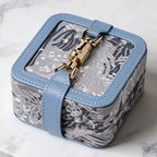 CouldNook "Monet Garden" Vintage Jacquard Jewelry Box - Mini Travel Organizer