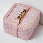 CouldNook "Monet Garden" Vintage Jacquard Jewelry Box - Mini Travel Organizer