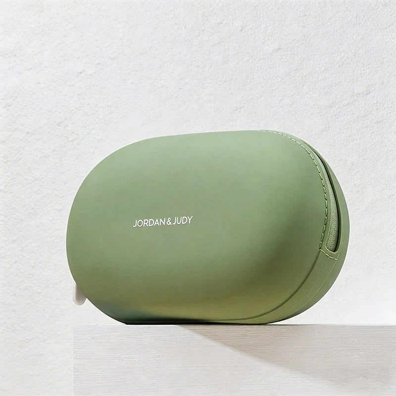 CouldNook Minimalist Silicone Makeup Bag - Waterproof Travel Toiletry Pouch