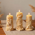 CouldNook 3D Abstract Pillar Candle Silicone Mold - DIY Crafting