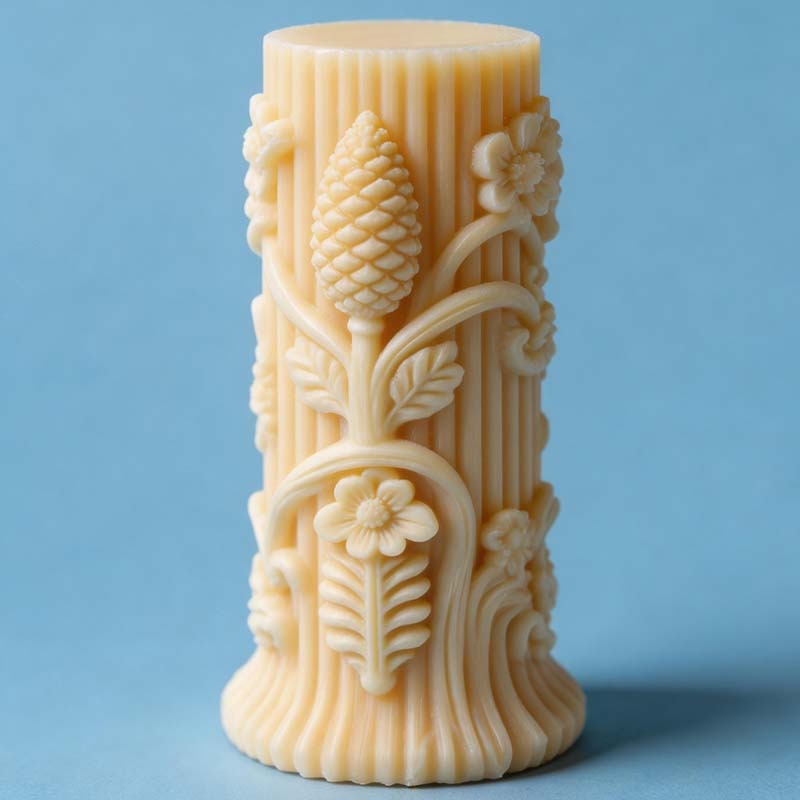CouldNook 3D Abstract Pillar Candle Silicone Mold - DIY Crafting