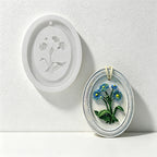 CouldNook 3D Floral Relief Pendant Silicone Mold - DIY Aromatherapy Wax & Plaster