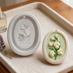 CouldNook 3D Floral Relief Pendant Silicone Mold - DIY Aromatherapy Wax & Plaster