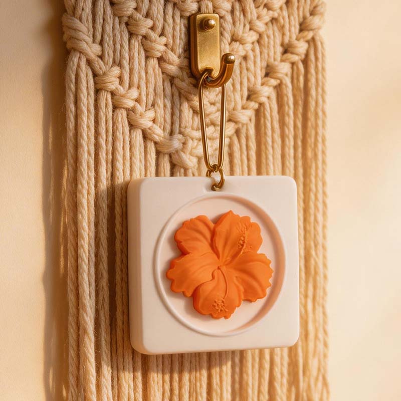 CouldNook 3D Floral Relief Pendant Silicone Mold - DIY Aromatherapy Wax & Plaster