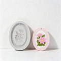 CouldNook 3D Floral Relief Pendant Silicone Mold - DIY Aromatherapy Wax & Plaster