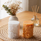 CouldNook 3D Honeycomb & Bee Pillar Candle Silicone Mold - DIY Crafting