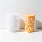 CouldNook 3D Honeycomb & Bee Pillar Candle Silicone Mold - DIY Crafting