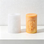 CouldNook 3D Honeycomb & Bee Pillar Candle Silicone Mold - DIY Crafting