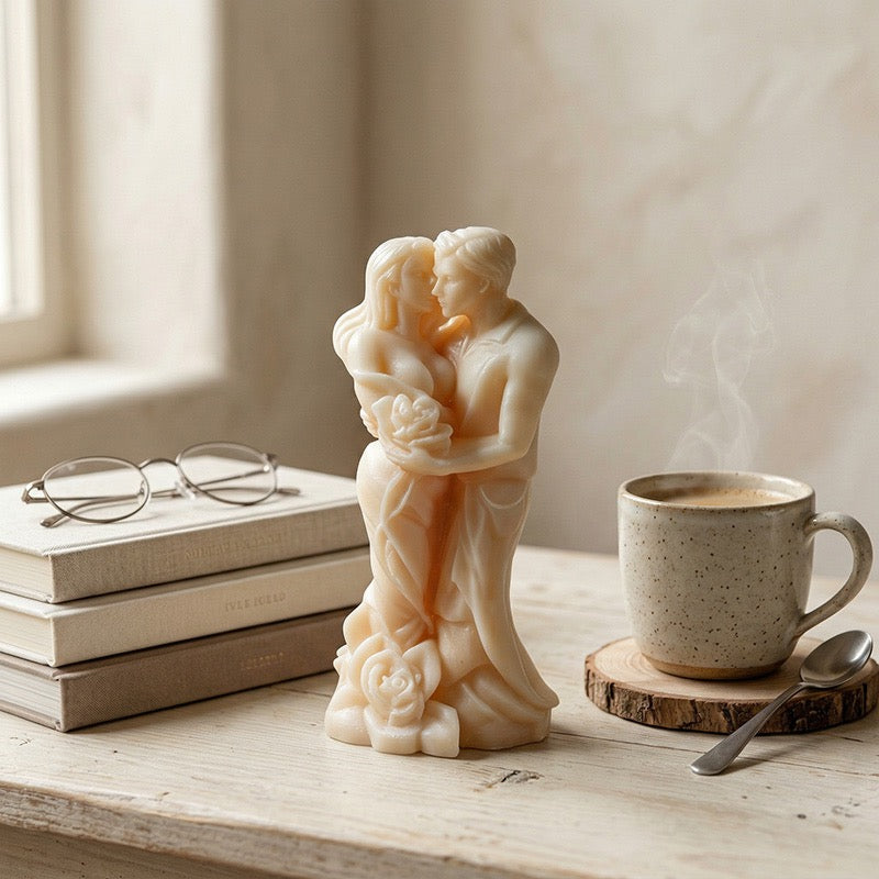 CouldNook 3D Romantic Couple Figure Silicone Mold - DIY Sculptural Candle & Resin