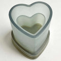 CouldNook Korean Style 3D Heart Pillar Candle Mold - Acrylic Plastic