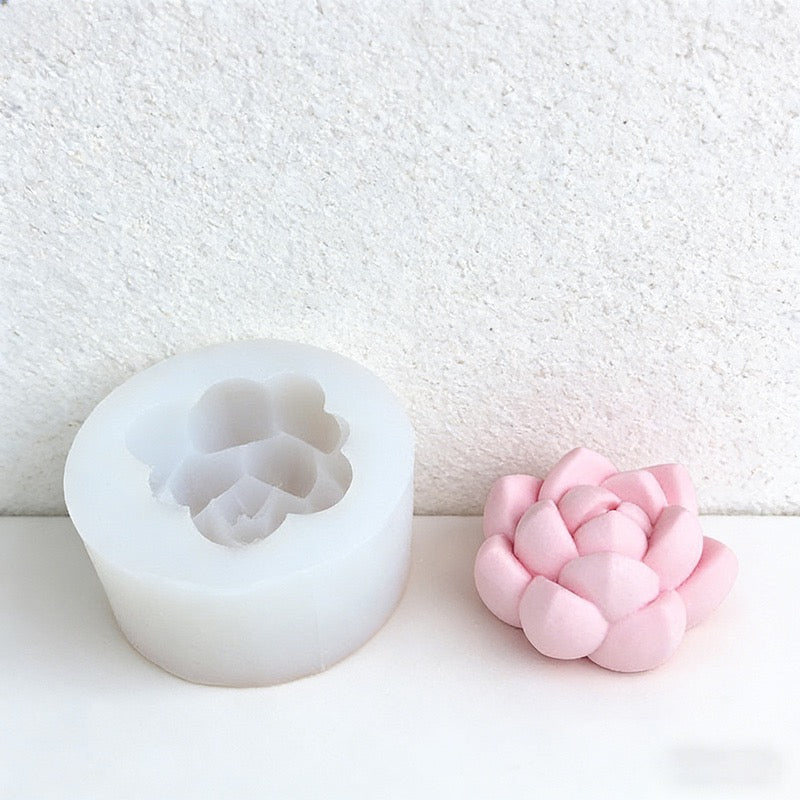 CouldNook 3D Mini Succulent Silicone Mold - DIY Candle, Resin & Fondant