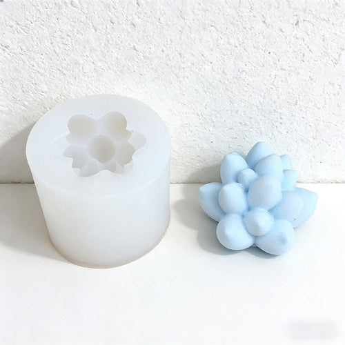 CouldNook 3D Mini Succulent Silicone Mold - DIY Candle, Resin & Fondant