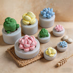 CouldNook 3D Mini Succulent Silicone Mold - DIY Candle, Resin & Fondant