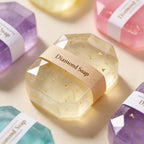 CouldNook Translucent Gemstone & Heart Gold Foil Handmade Soap