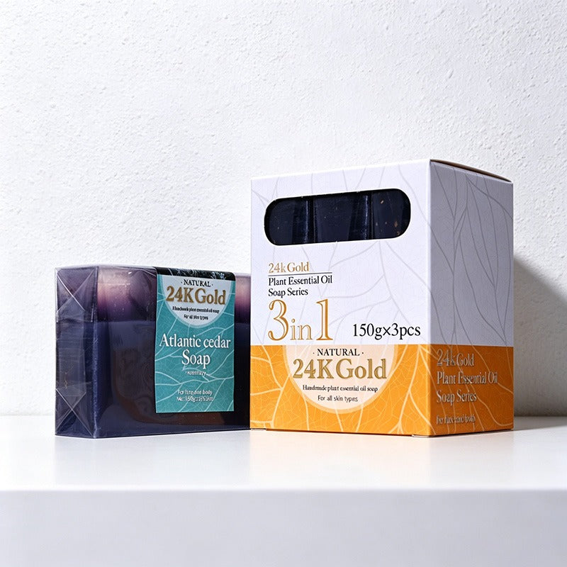 CouldNook 24K Gold Plant Essential Oil Handmade Soap Bar