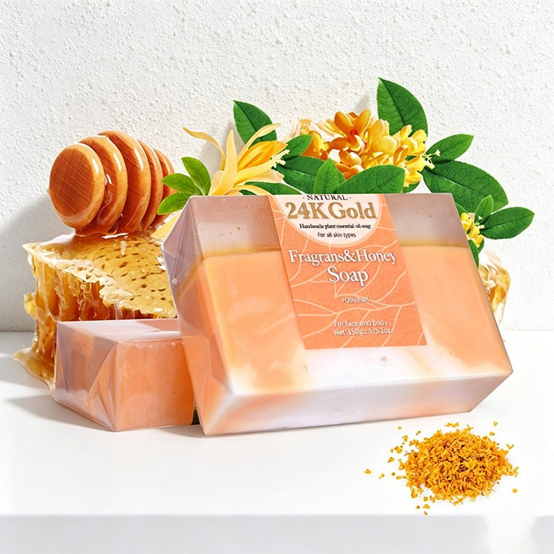 CouldNook 24K Gold Plant Essential Oil Handmade Soap Bar