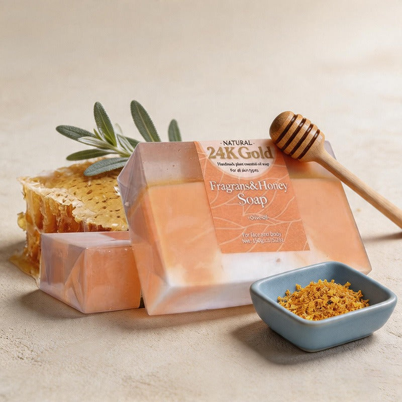 CouldNook 24K Gold Plant Essential Oil Handmade Soap Bar