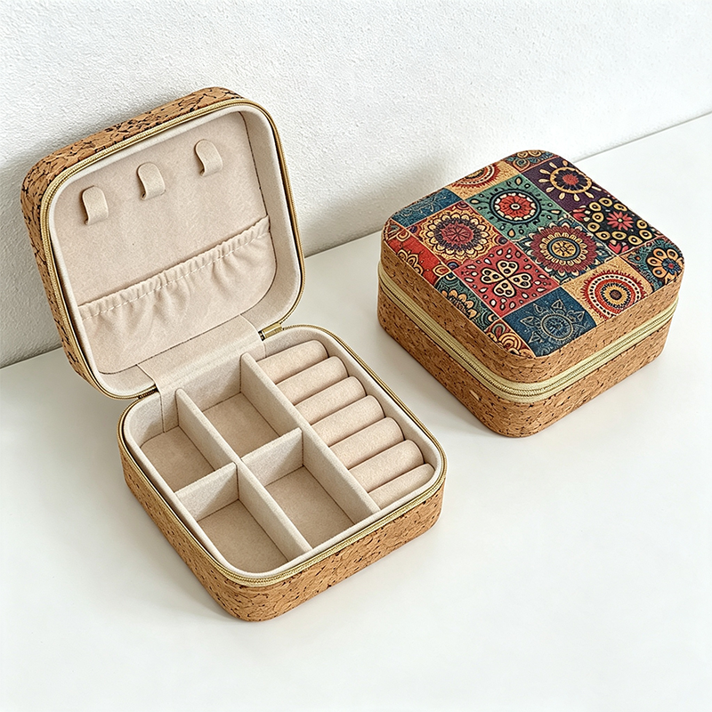 CouldNook Patterned Stackable Travel Jewelry Case - Thoughtful Travel Companion