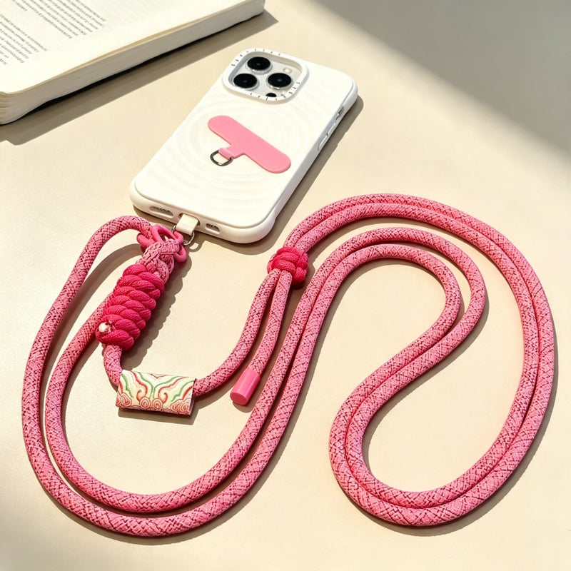 CouldNook Adjustable Braided Phone Strap - Knotted Shoulder Cord