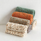 CouldNook Floral Cleaning Cloth Set - Four Pieces And Scalloped Edges