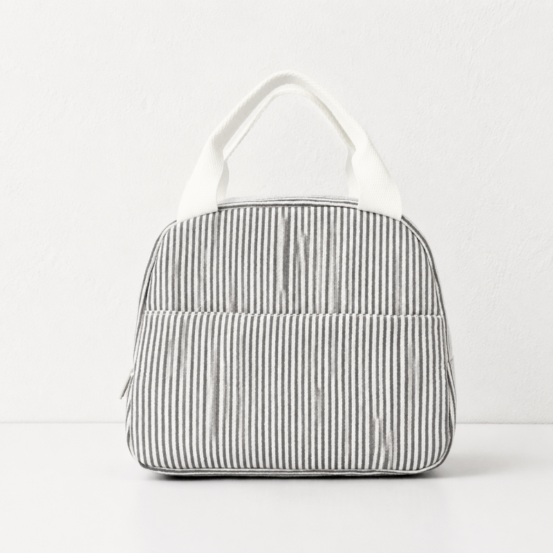 CouldNook Ribbed Lunch Bag - Rounded Top and Front Pocket