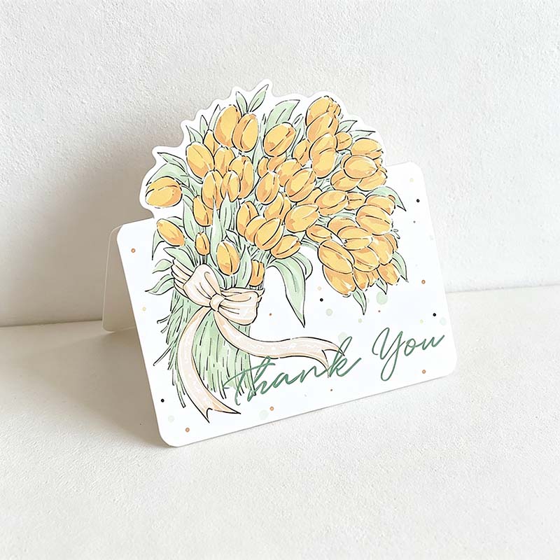 CouldNook Floral Thank You Card - Bouquet Artwork And Script Lettering