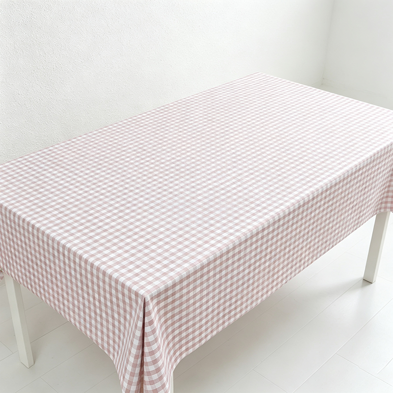 CouldNook Checked Tablecloth - Easy Wipe Dining Table Cover