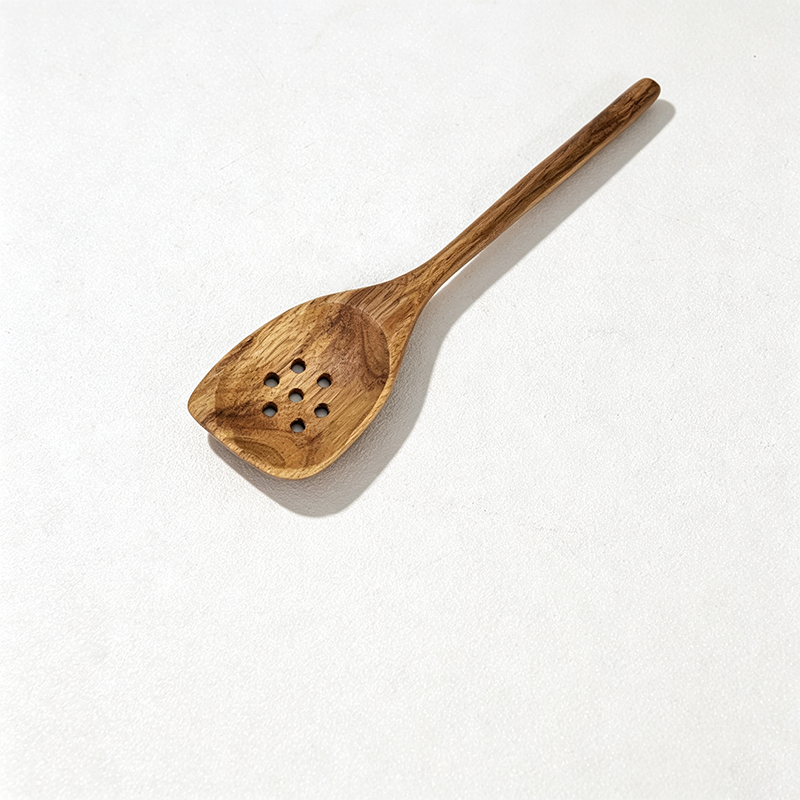 CouldNook Acacia Wood Kitchen Utensil - Slotted Spoon Collection