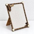 Woodland Photo Frame - Branch Border and Pinecone Accents