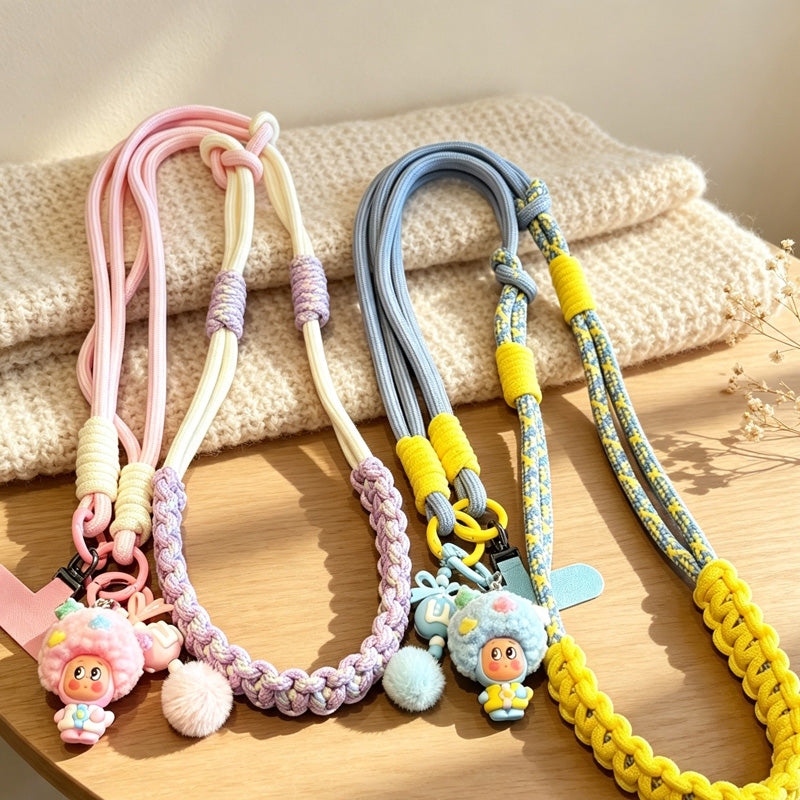 CouldNook Character Charm Phone Strap - Braided Shoulder Cord