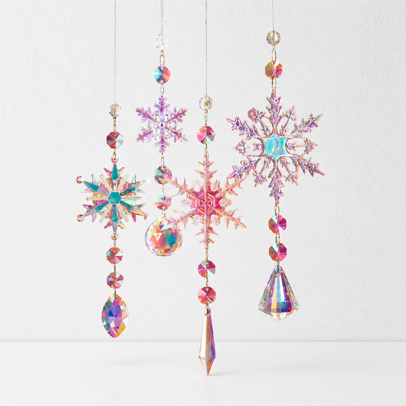CouldNook Celestial Crystal Suncatcher Ornament - Assorted Geometric Frames