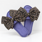CouldNook Floral Bow Slippers - Seven Satin-Look Colors Collection