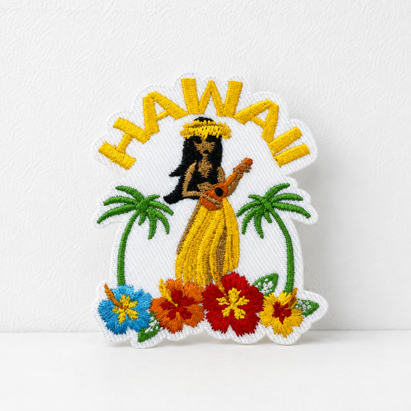 CouldNook Tropical Embroidered Patch - Flowers Drinks and Summer Motifs