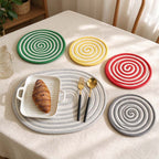 CouldNook Two Tone Rope Table Mat - Spiral