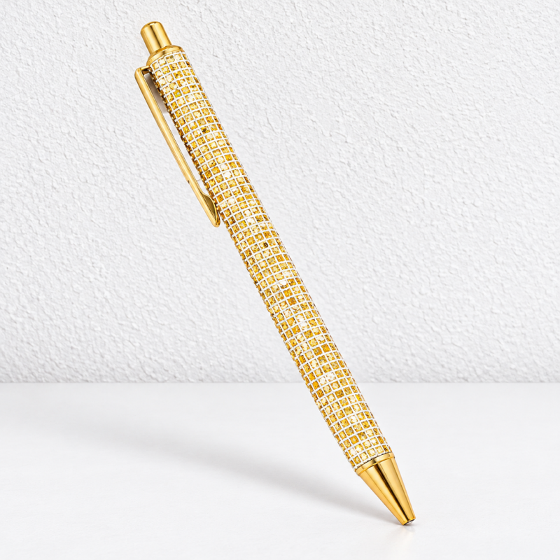 CouldNook Patterned Ballpoint Pen - Grid, Scale and Spotted Barrel Designs