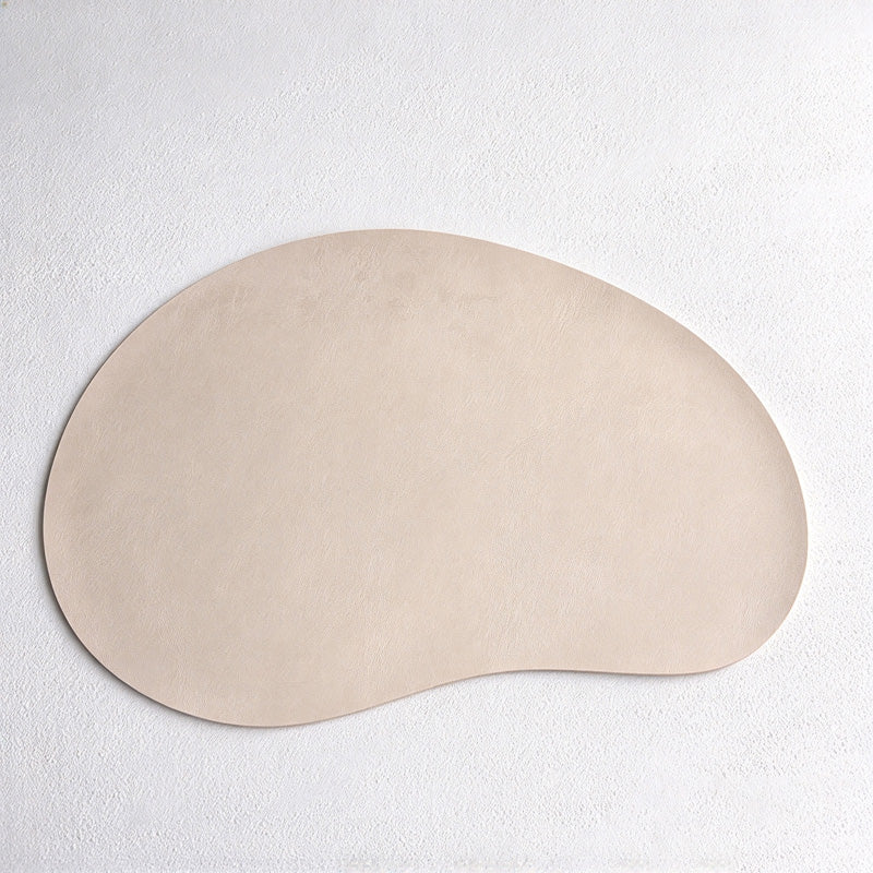 CouldNook Curved Placemat - Asymmetric Outline And Mottled Surface Finish
