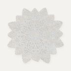 CouldNook Round Embroidered Lace Placemat - Floral Design Size Range