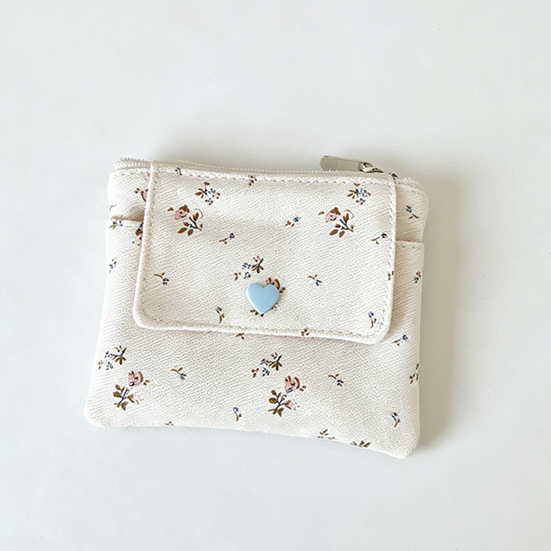 CouldNook Floral Mini Zip Organizer Bag - Practical Room Accent