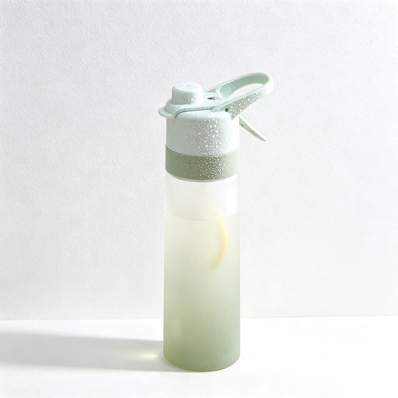 CouldNook Misting Water Bottle - Trigger Spray and Separate Drinking Opening