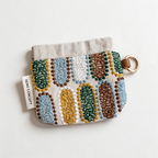 CouldNook Embroidered Wristlet Pouch Organizer Bag - Warm Routine Accent