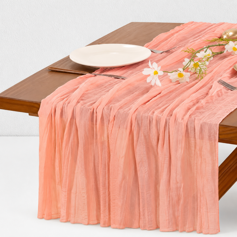 CouldNook Gauze Table Runner - Three Measured Length Options