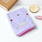 CouldNook Embroidered Flower Makeup Pouch - Pastel Panels
