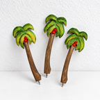 CouldNook Carved Pen - Painted Flowers, Mushrooms and Vegetable Shapes