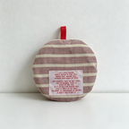 CouldNook Striped Drink Coaster - Warm Table Accent