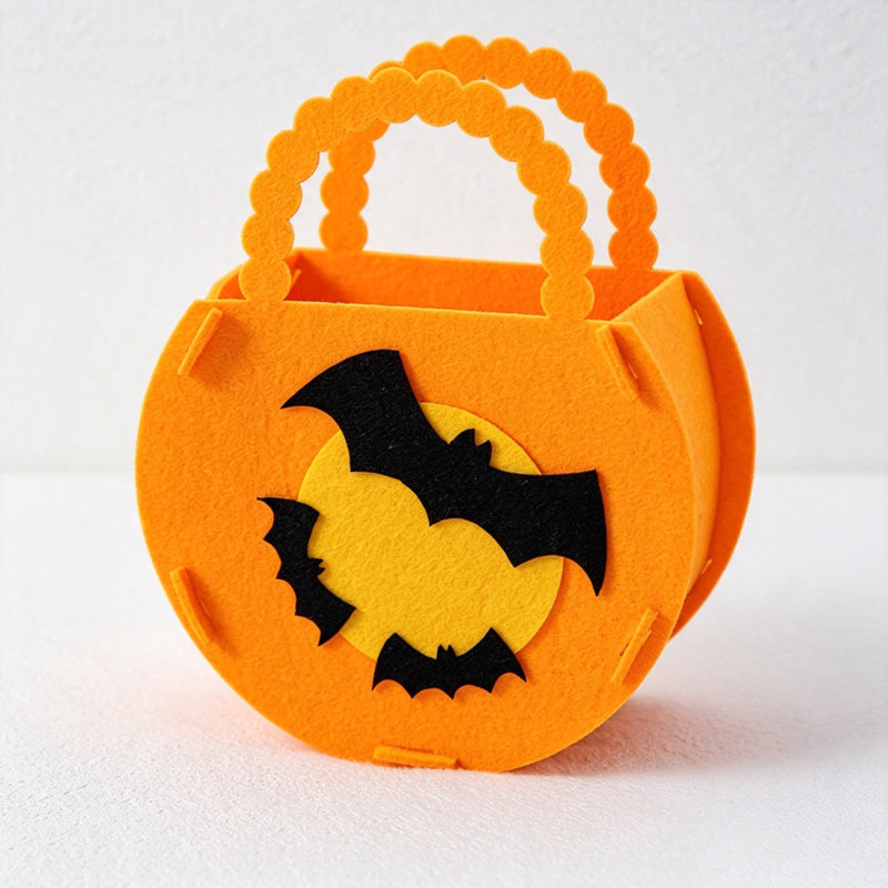 CloudNook Halloween Felt Candy Bag‑Kids Trick or Treat Handbag